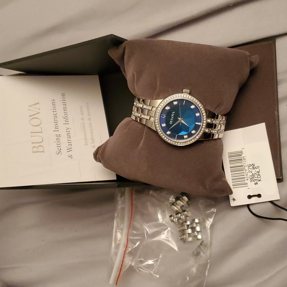 Bulova Phantom Chrystal Stainless steel ladys watch